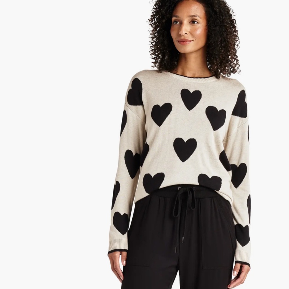 Splendid Lottie Heart Sweater